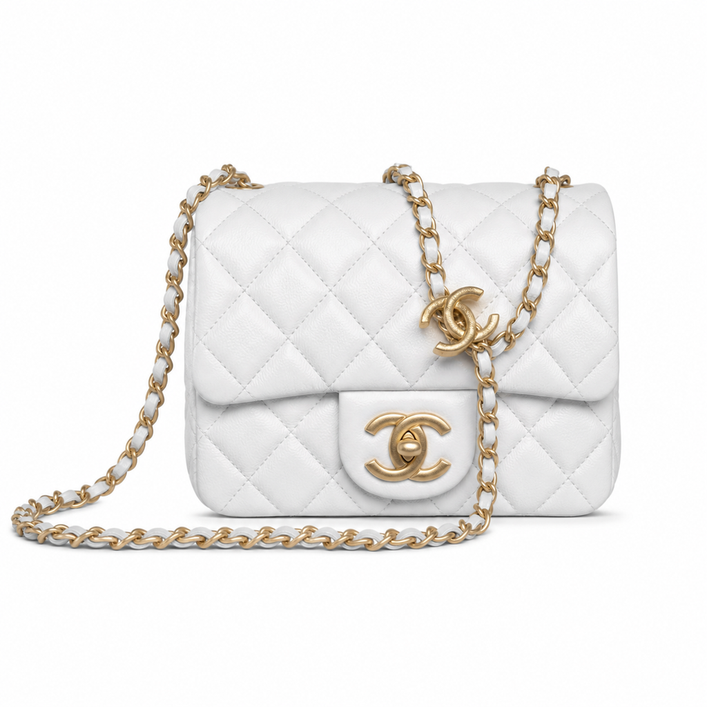 Chanel Square Mini Flap Crossbody Bag 13×18×7cm