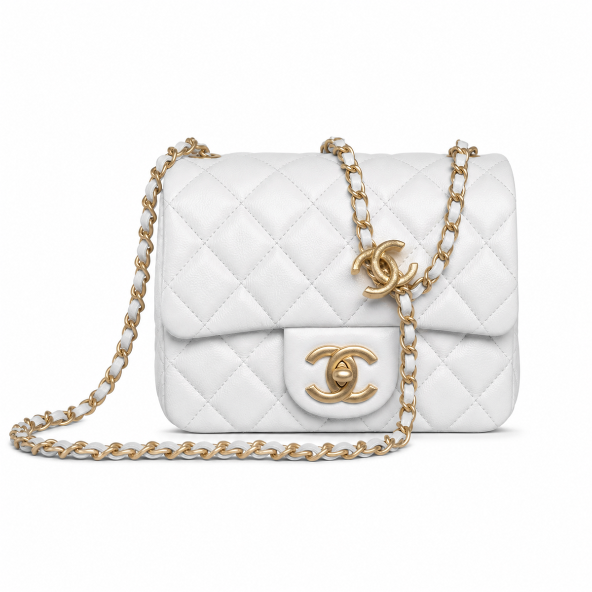 Chanel Square Mini Flap Crossbody Bag 13×18×7cm