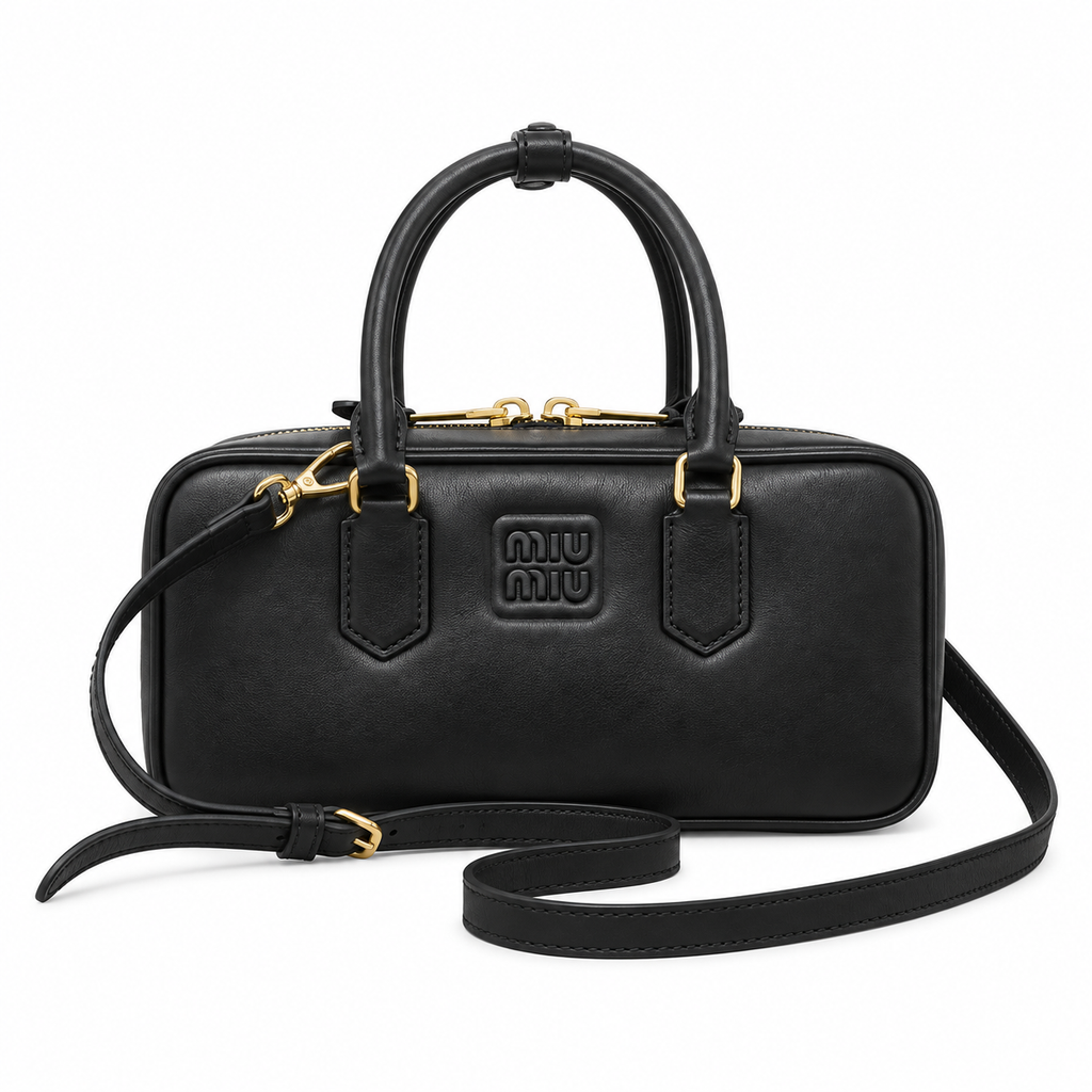 Miu Miu Leather Top Handle Bag 27cm