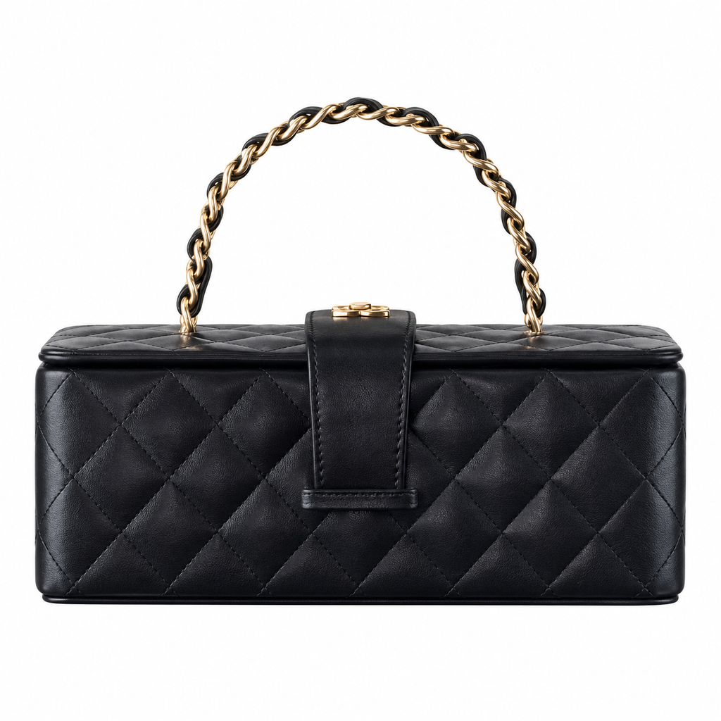 Chanel Mini Rectangle Flap Bag – 20×8.5×6cm | Quilted Leather Handbag