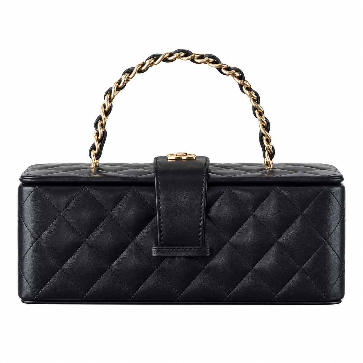 Chanel Mini Rectangle Flap Bag – 20×8.5×6cm | Quilted Leather Handbag