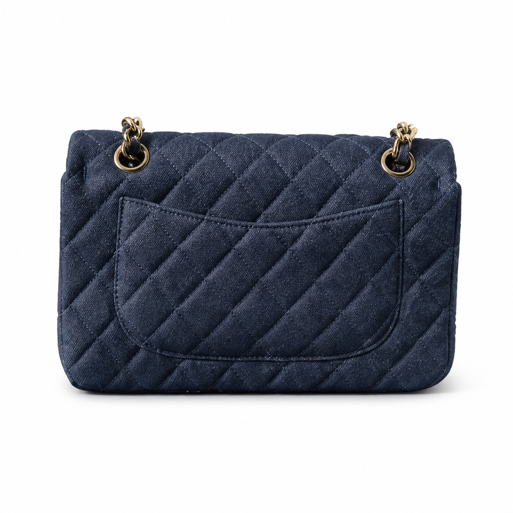 Chanel Classic Quilted Flap Bag | CC Hardware & Chain — 23cm