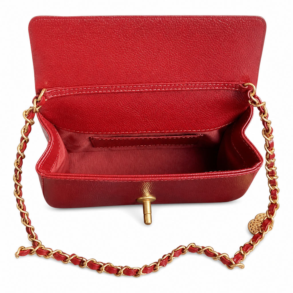 Chanel Tweed Mini Rectangular Flap Crossbody Bag 13×17.5×6cm