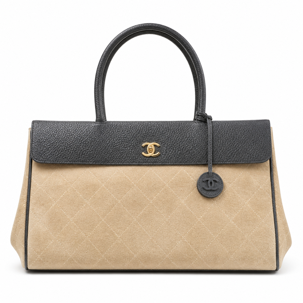 Chanel Mademoiselle Top Handle Handbag 22×38×16cm