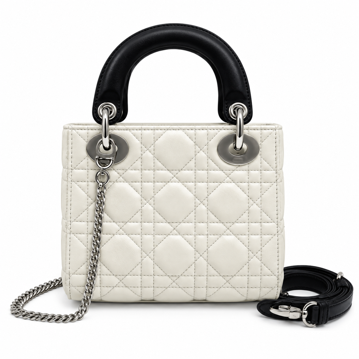 Dior Cannage Quilted Mini Flap Shoulder Bag 17cm