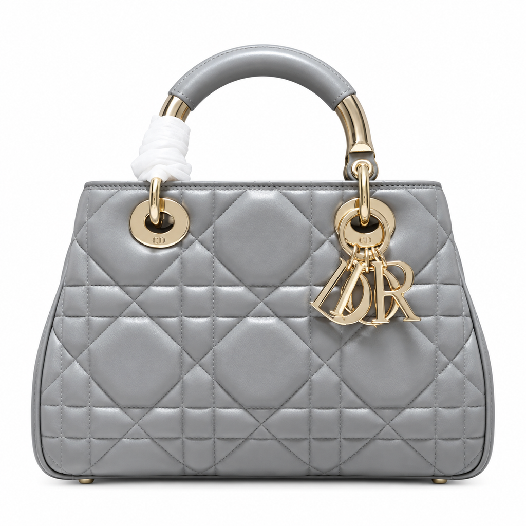 Dior Cannage Quilted Medium Shoulder Bag 24cm