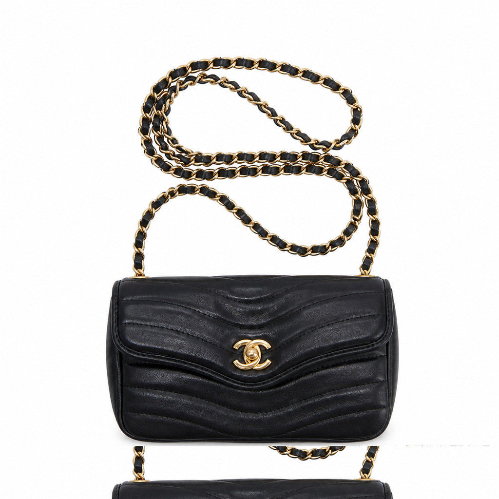 Chanel Long Flap Clutch Crossbody Bag 11×27×6cm