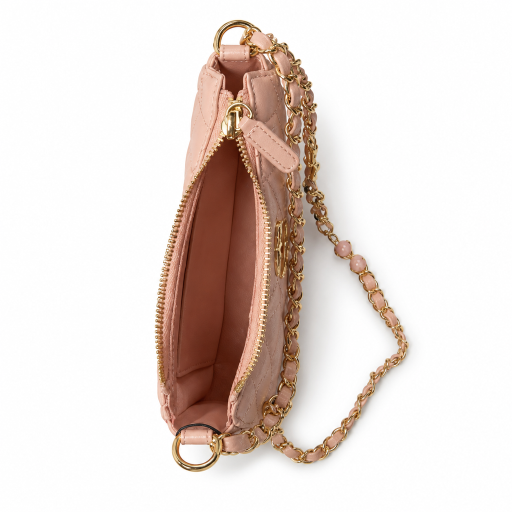 Chanel Sakura Pink Quilted Lambskin Mini Flap Bag Gold CC Chain