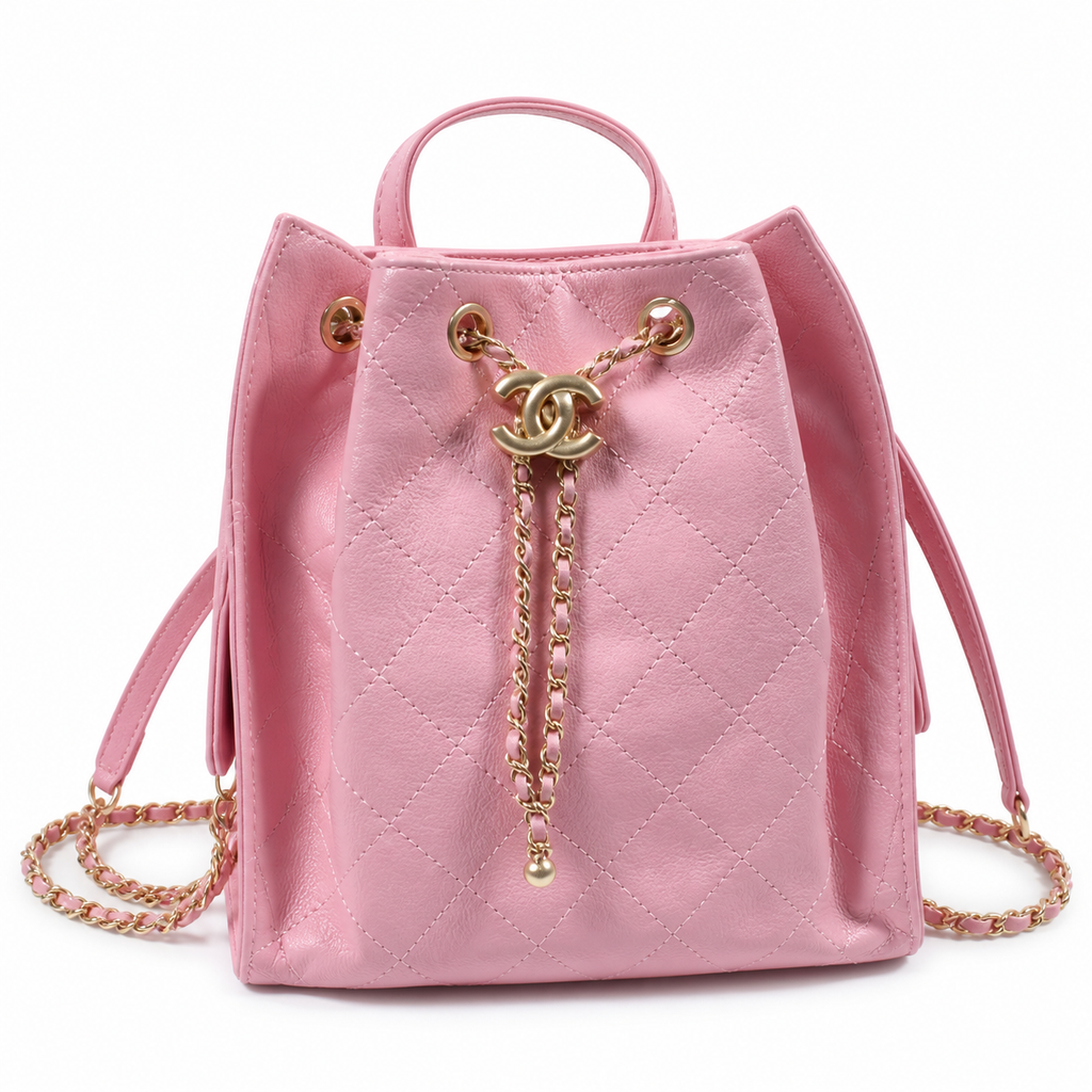 Chanel Quilted Leather Backpack | 23×23×14cm