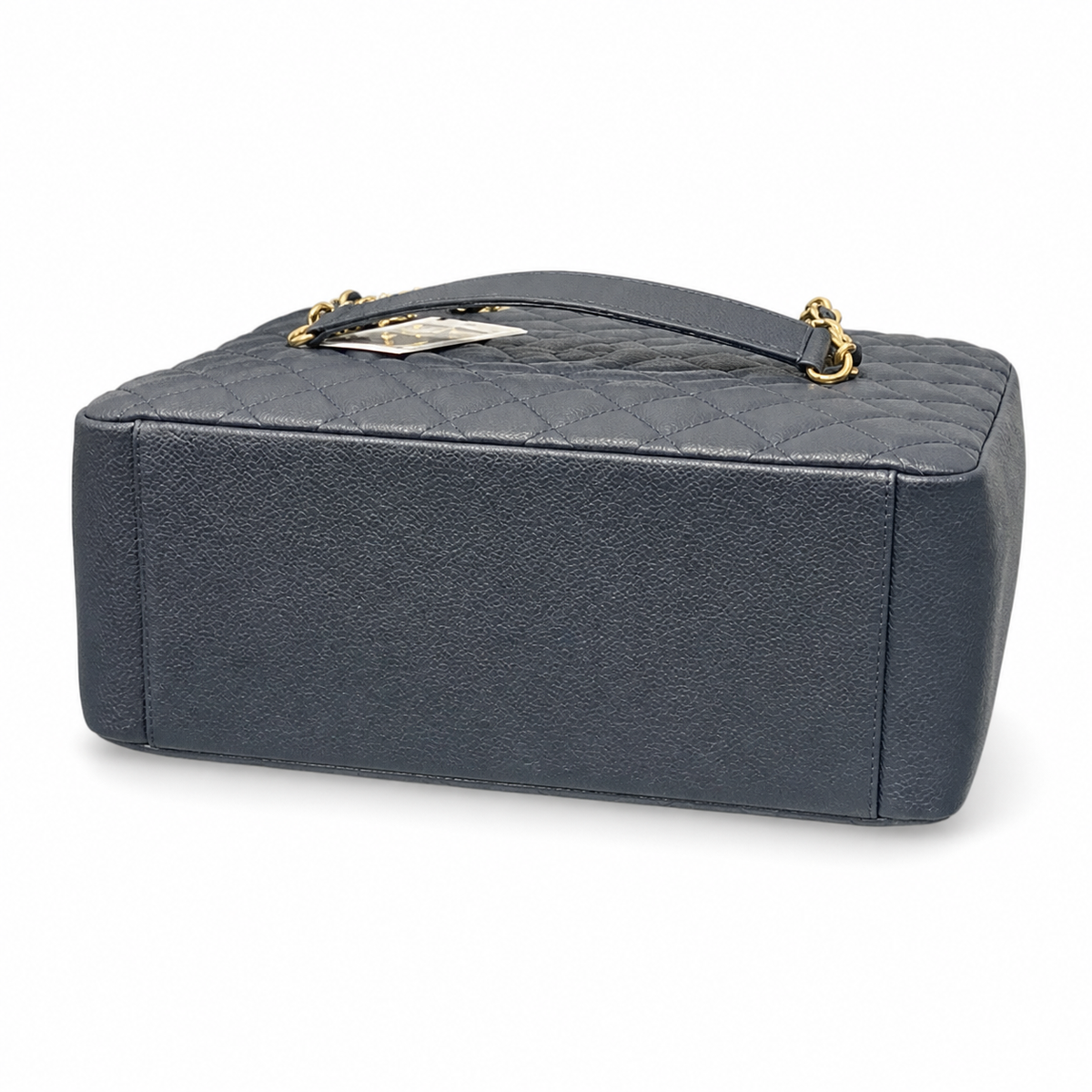 CHANEL Grand Shopping Tote (GST) – Navy Blue Caviar Leather Gold Hardware Shoulder Bag 35×25×13cm