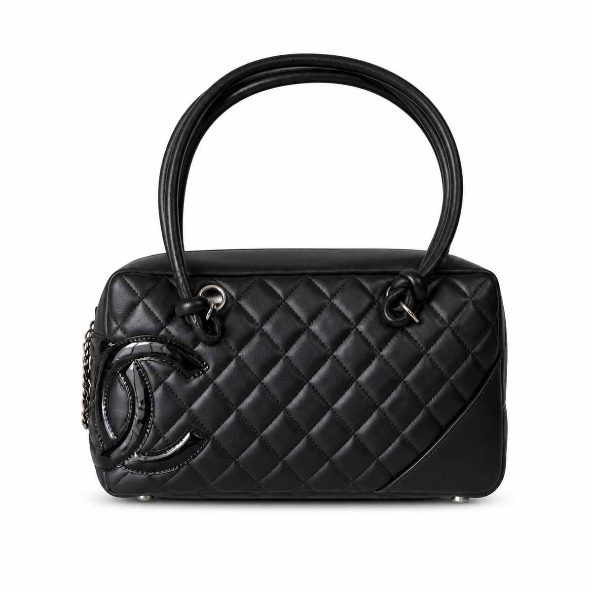 Chanel Quilted CC Medium Top Handle Bag | Detachable Chain — 27cm
