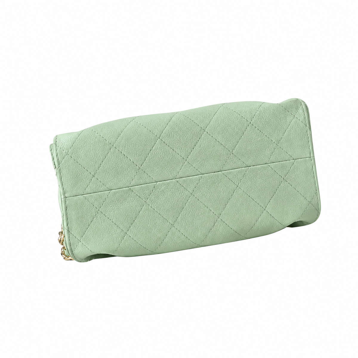 Chanel Mini Quilted Caviar Leather Backpack Mint Green Gold Hardware