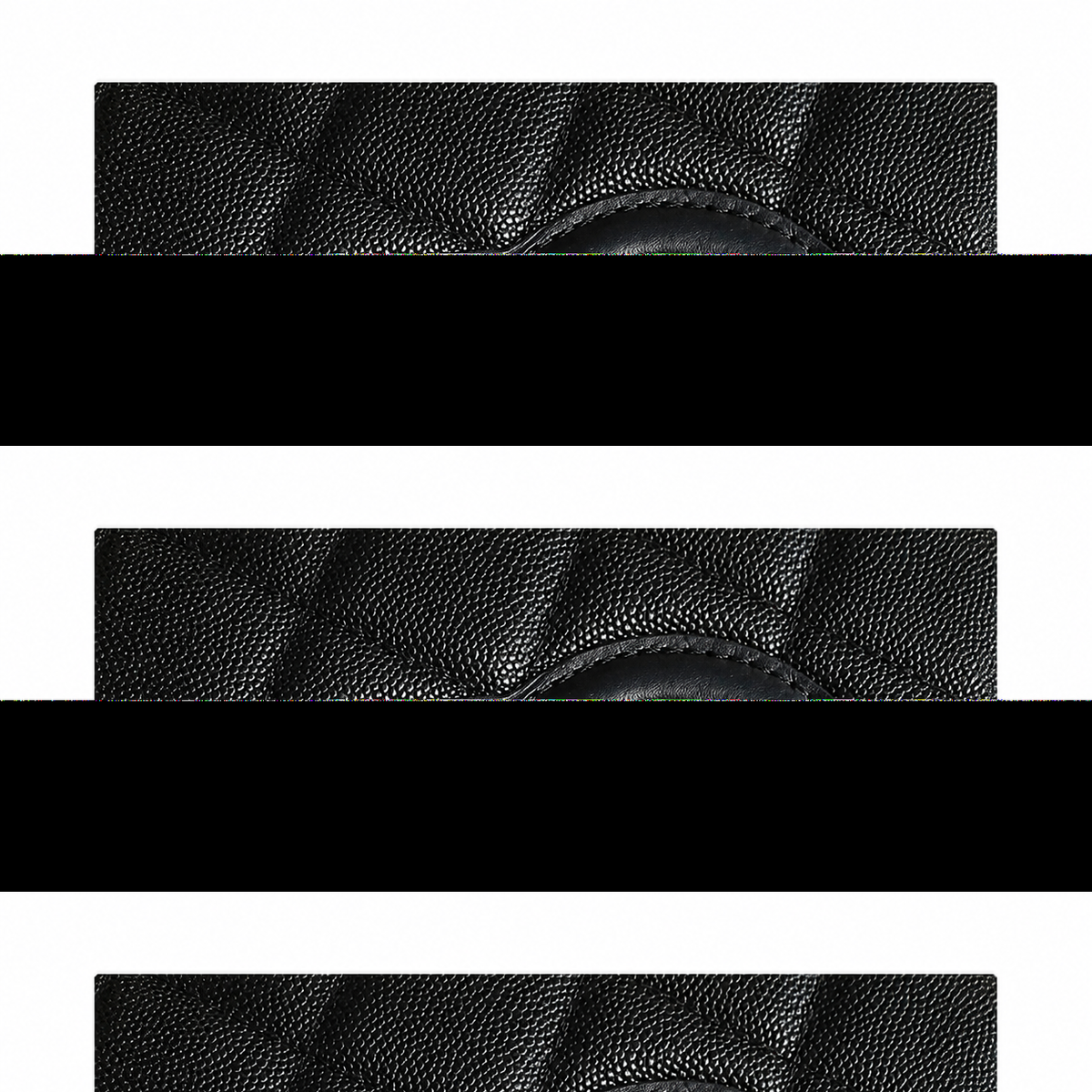 Chanel CC Filigree Quilted Caviar Leather Top Handle Crossbody Bag Black
