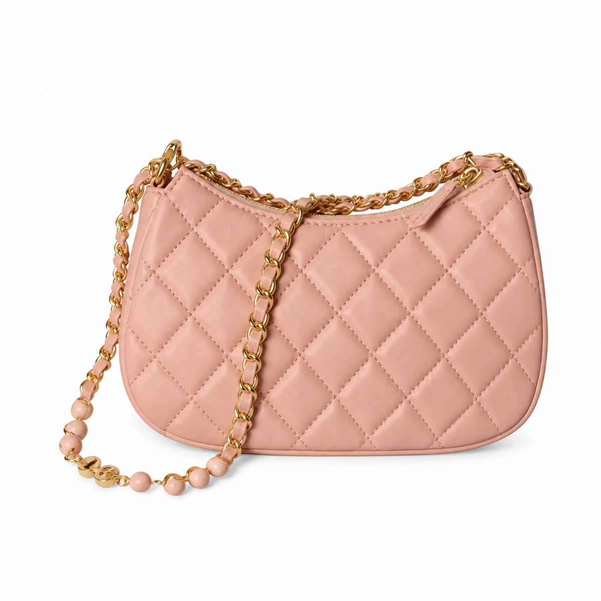 Chanel Sakura Pink Quilted Lambskin Mini Flap Bag Gold CC Chain