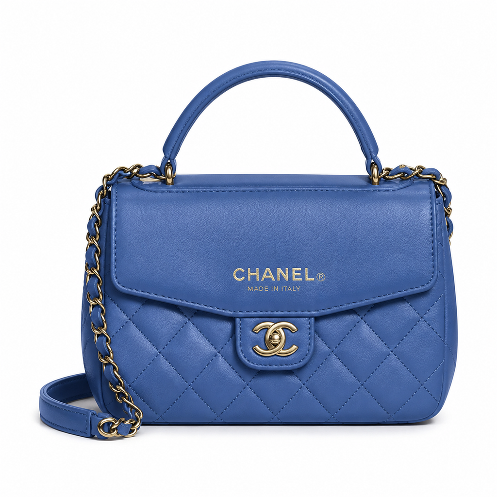 Chanel Classic Flap Crossbody Bag 13×19×7cm | Quilted Leather Gold Chain