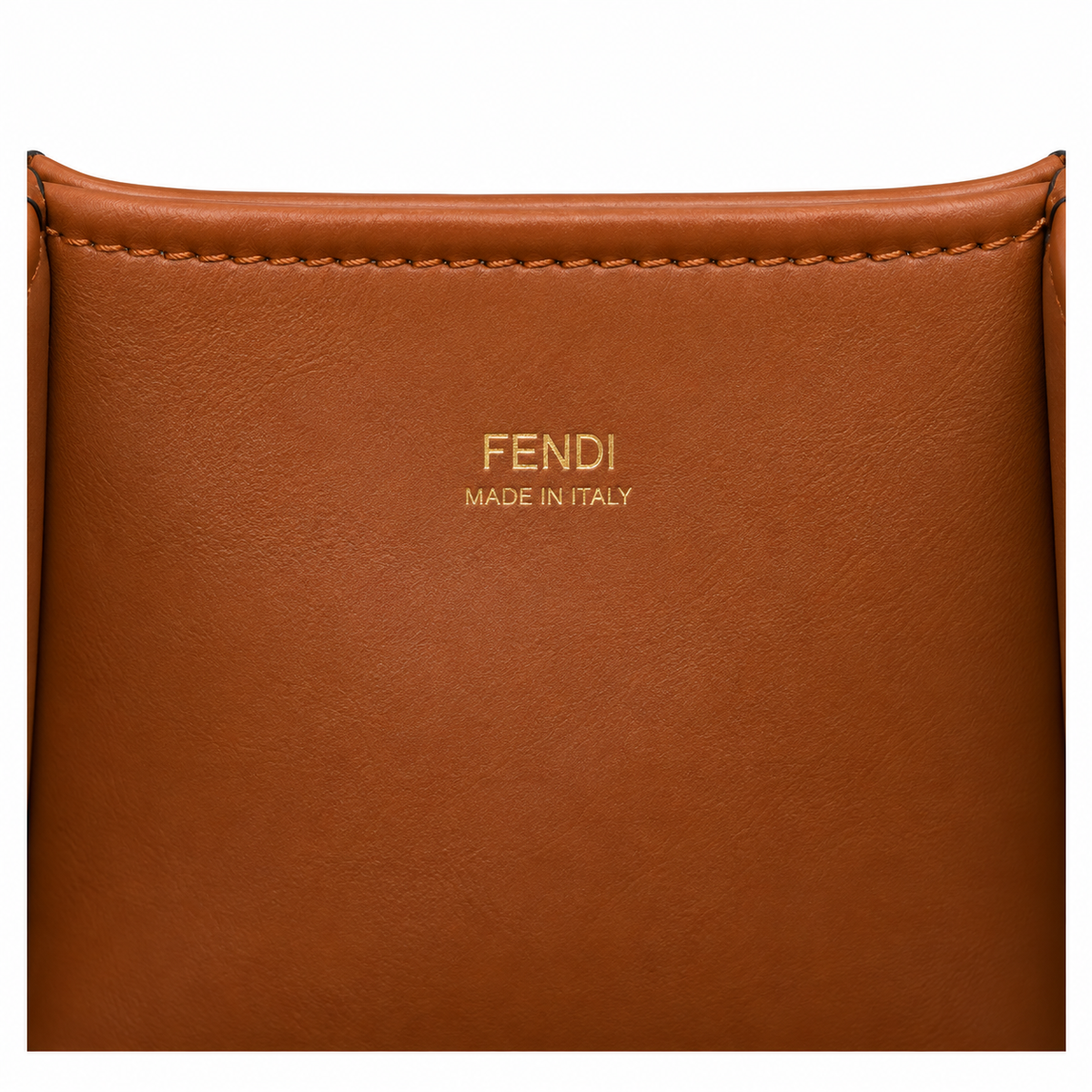 Fendi FF Logo Premium Leather Large Tote Bag 17x35x31cm