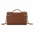 Chanel Brown Caviar Leather Vanity Case Crossbody Bag | Gold CC | Top Handle | 15×23×5cm