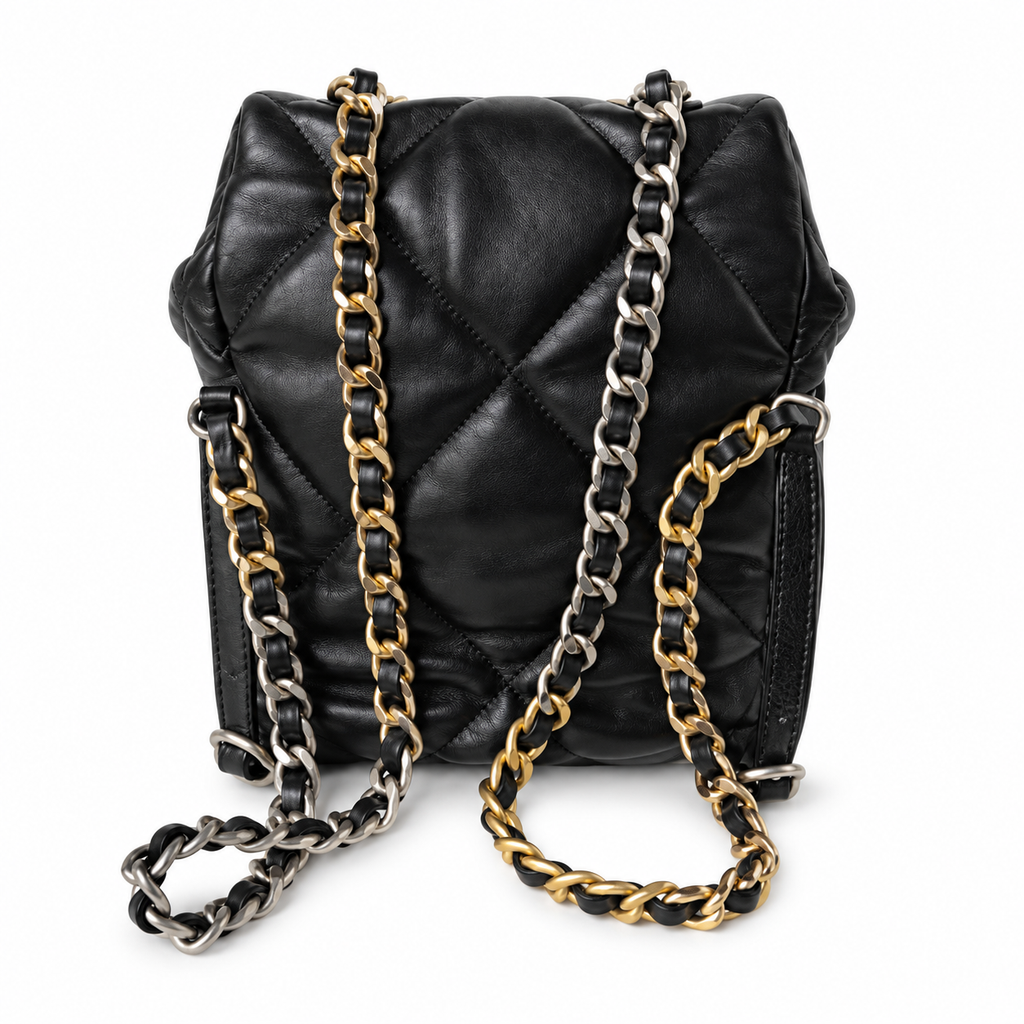 Chanel Quilted CC Backpack 26×22×16cm