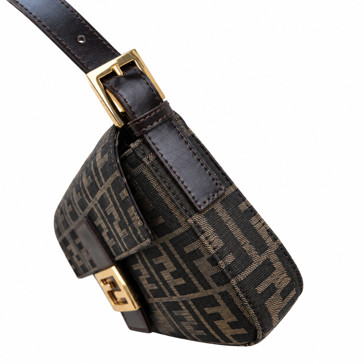 Fendi Baguette Quilted Leather Shoulder Bag – Ivory