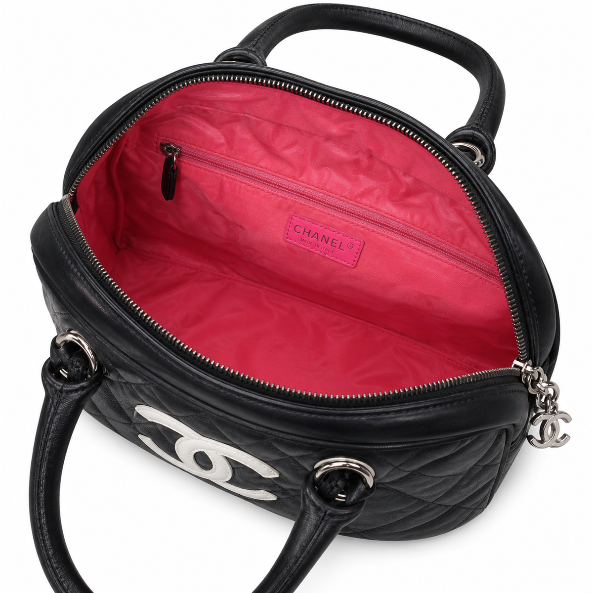 Chanel Quilted CC Top Handle Bag | Detachable Chain — 30cm