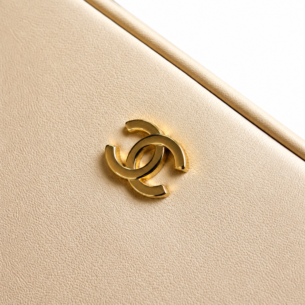 Chanel 31 Rue Cambon Mini Shopping Bag | Cream Calfskin Gold Zip Dual Handle & Strap | 20cm