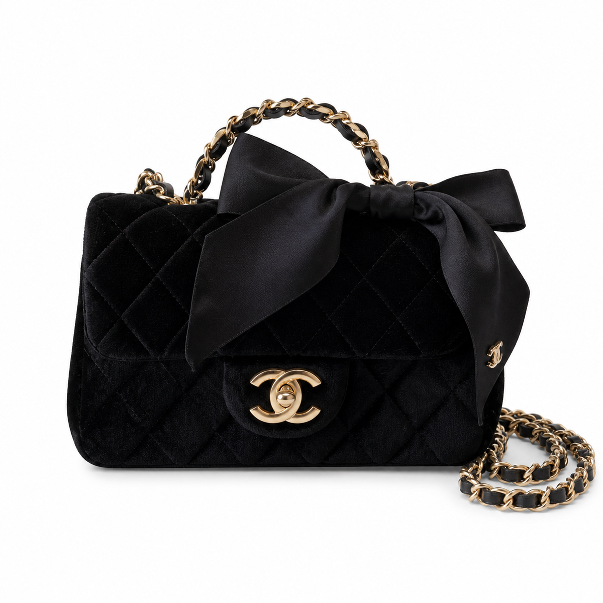 Chanel Pearl CC Mini Vertical Crossbody Bag 13×20×6cm