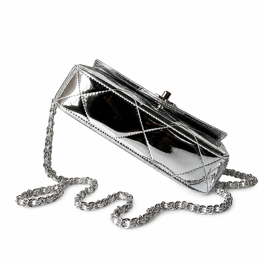 Chanel Slim Chain Bag Beige | Crossbody 18×4.5×13cm