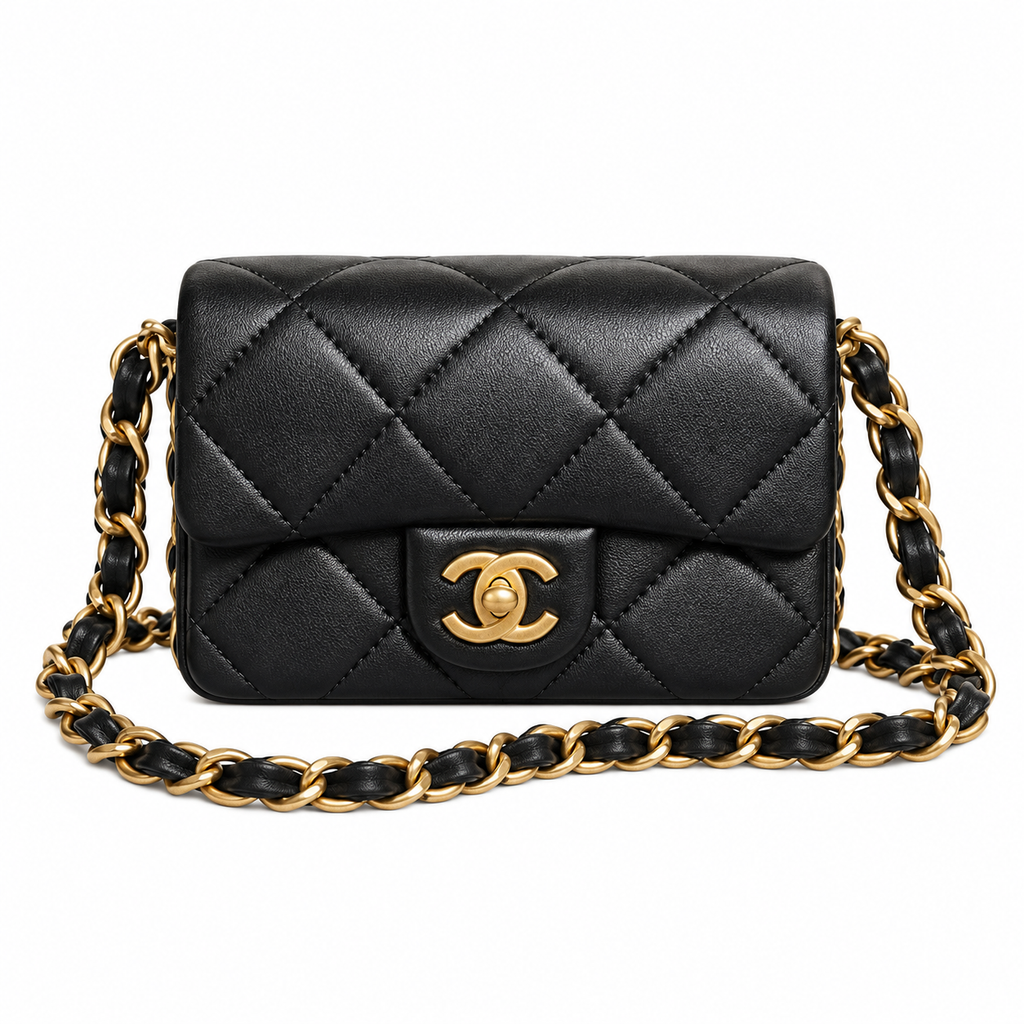 Chanel 19 Mini Flap Bag Black 17×12×5cm