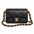 Chanel 19 Mini Flap Bag Black 17×12×5cm