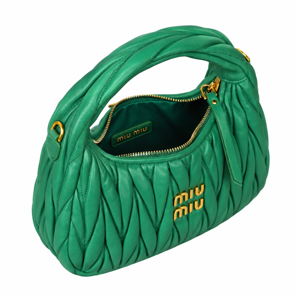 Miu Miu Leather Crossbody Bag 20cm