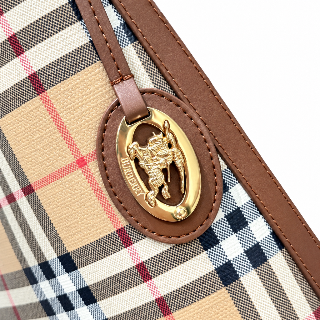 Burberry Heritage Check Day-to-Day Shoulder Bag