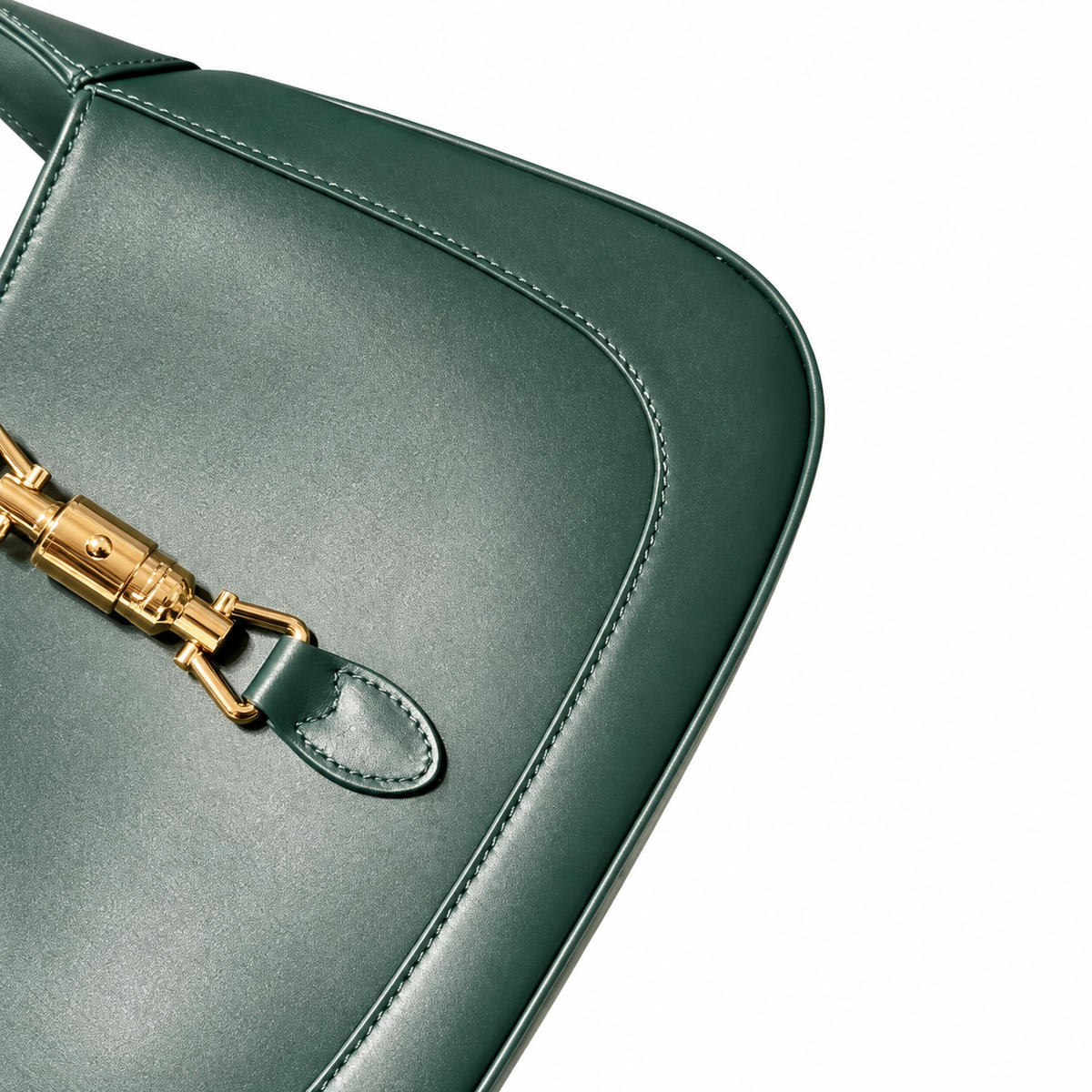 Gucci Jackie 1961 Small Hobo in Forest Green Polished Leather