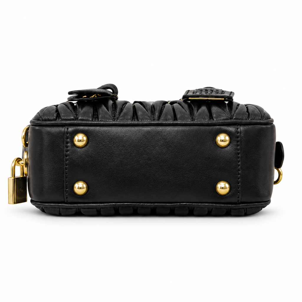 Miu Miu Small Leather Shoulder Bag 19cm