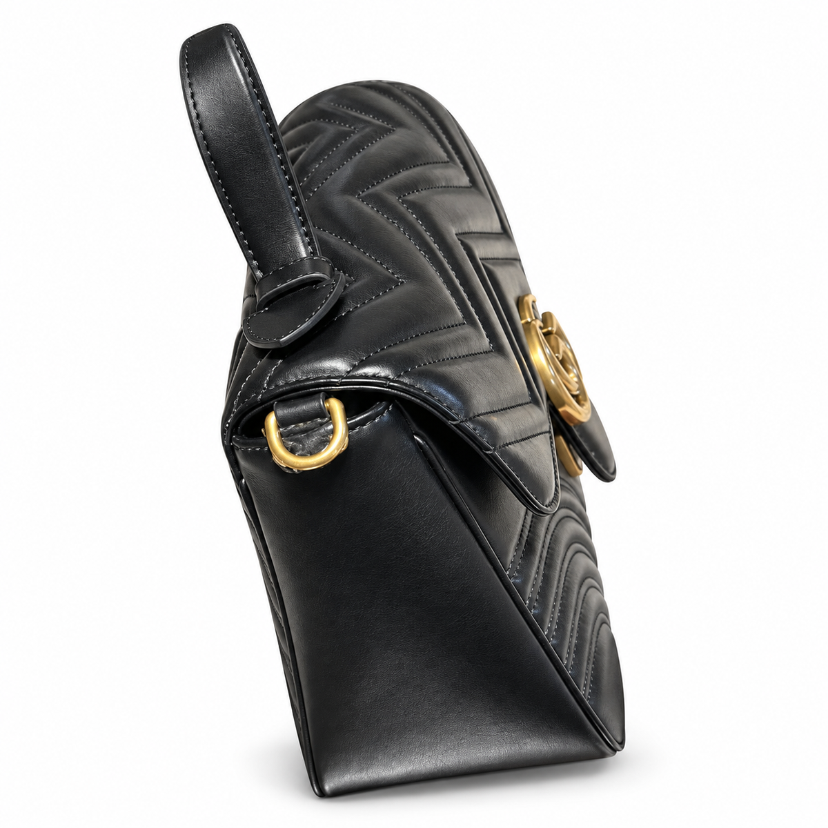 Gucci GG Marmont Small Top Handle Bag Black