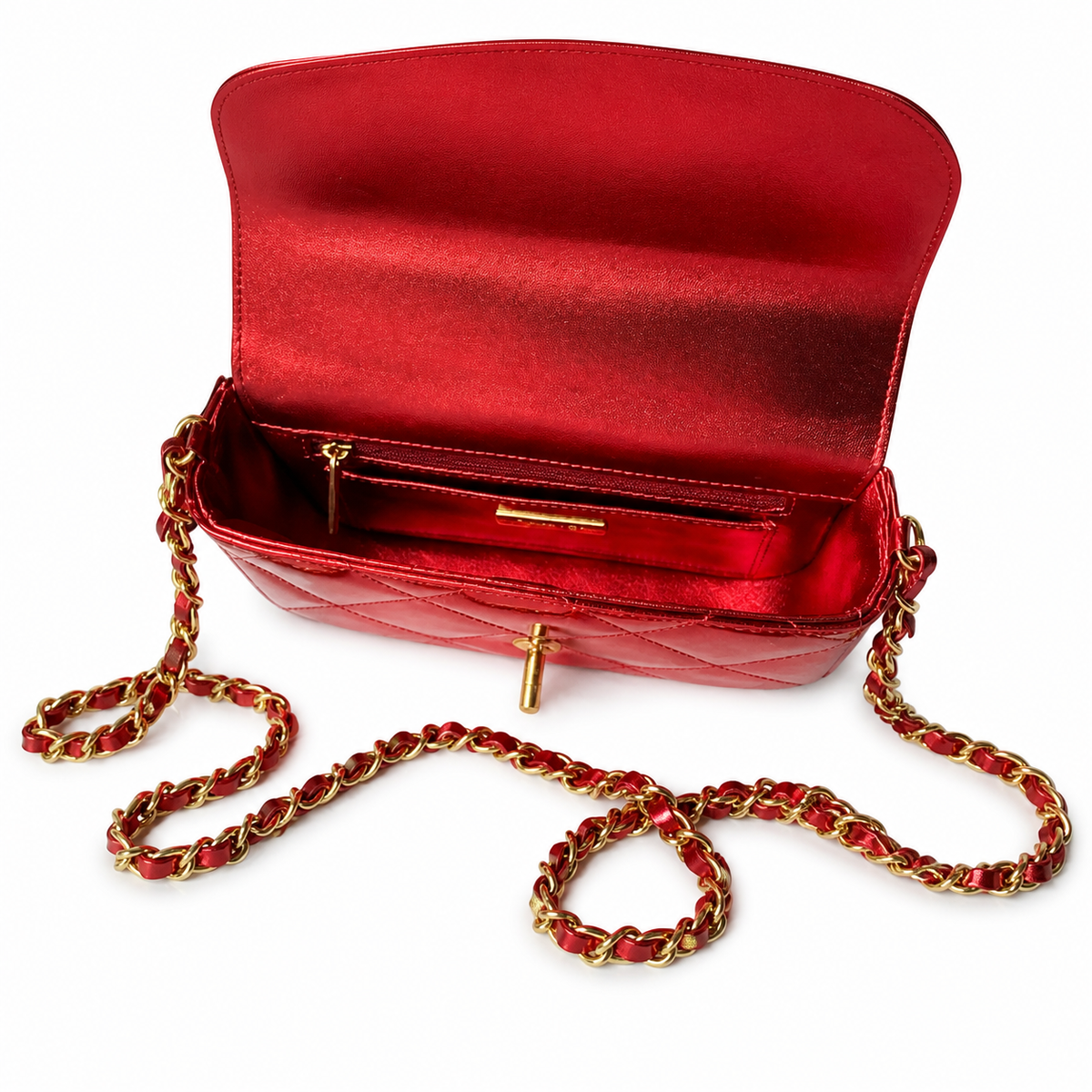 Chanel Quilted Flap Clutch with Chain | 18×4.5×13cm