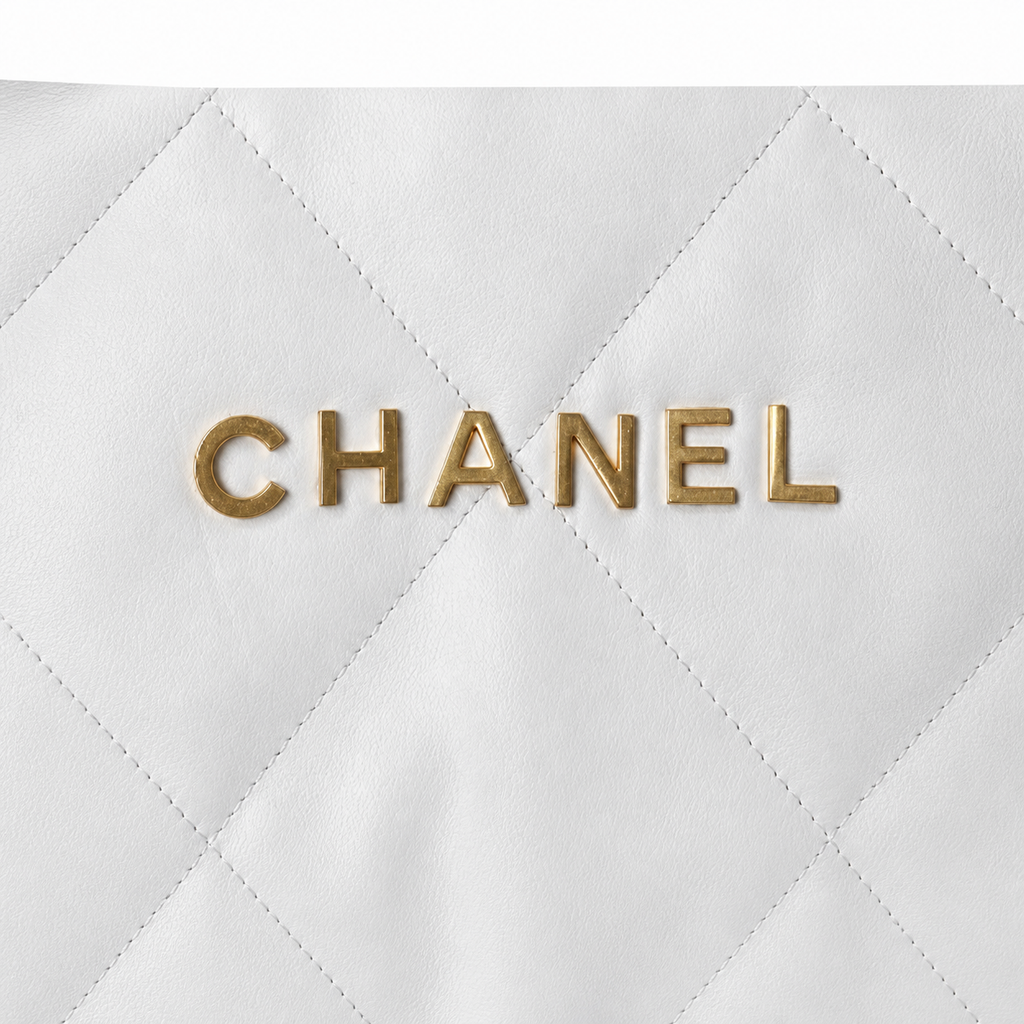 Chanel 2.55 Reissue Bicolor Bag White Lambskin Gold Metallic Mademoiselle Lock Gold Chain