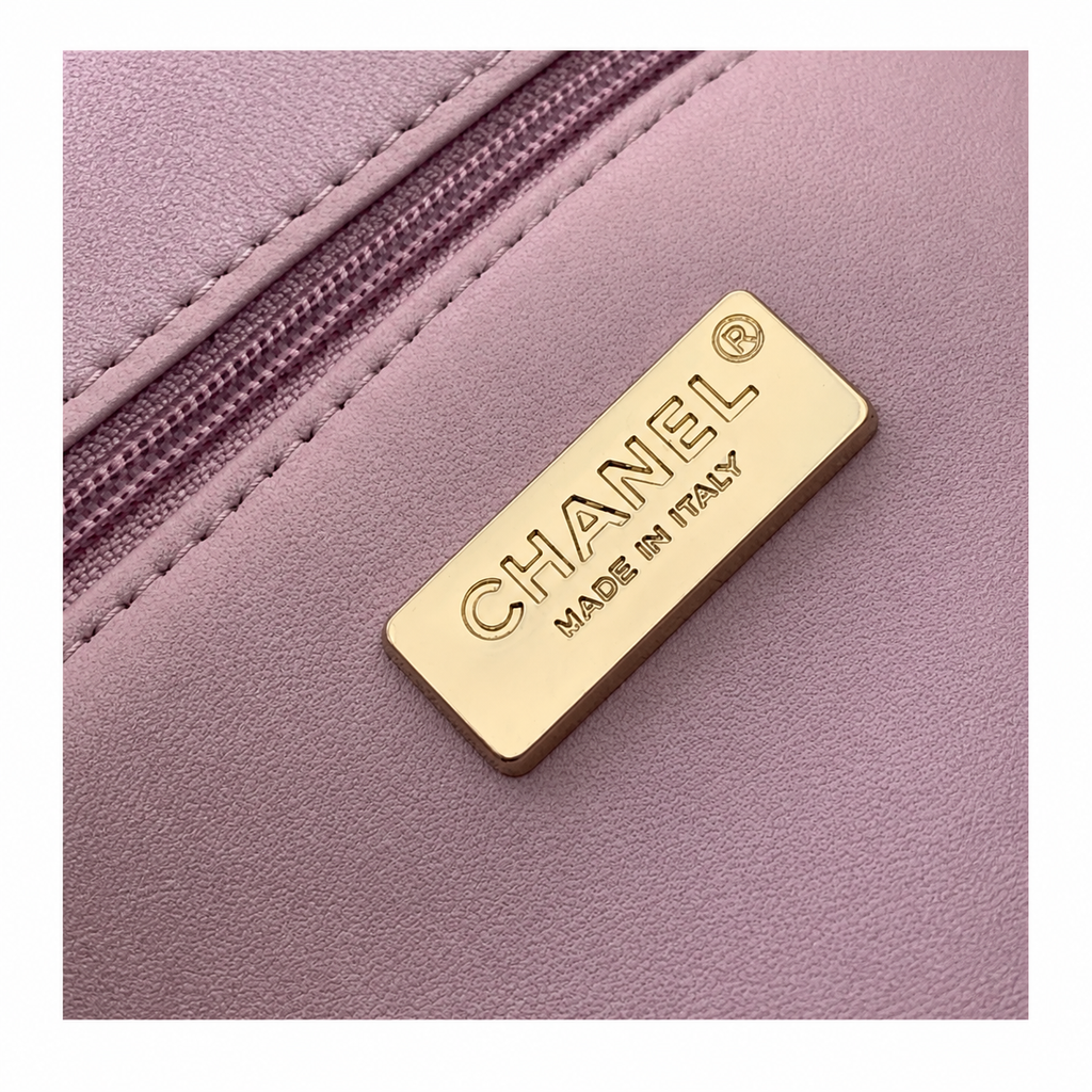 CHANEL Lavender Purple Sequin Embroidered Striped Classic Flap Bag Silver