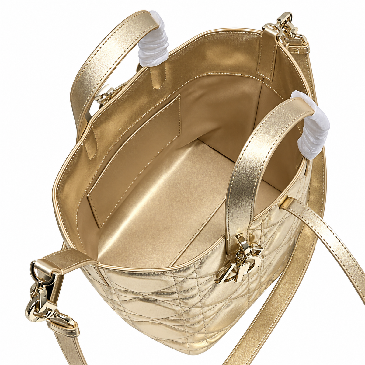 Dior Cannage Quilted Travel Shoulder Bag 23cm