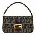 Fendi Baguette Quilted Leather Shoulder Bag – Ivory