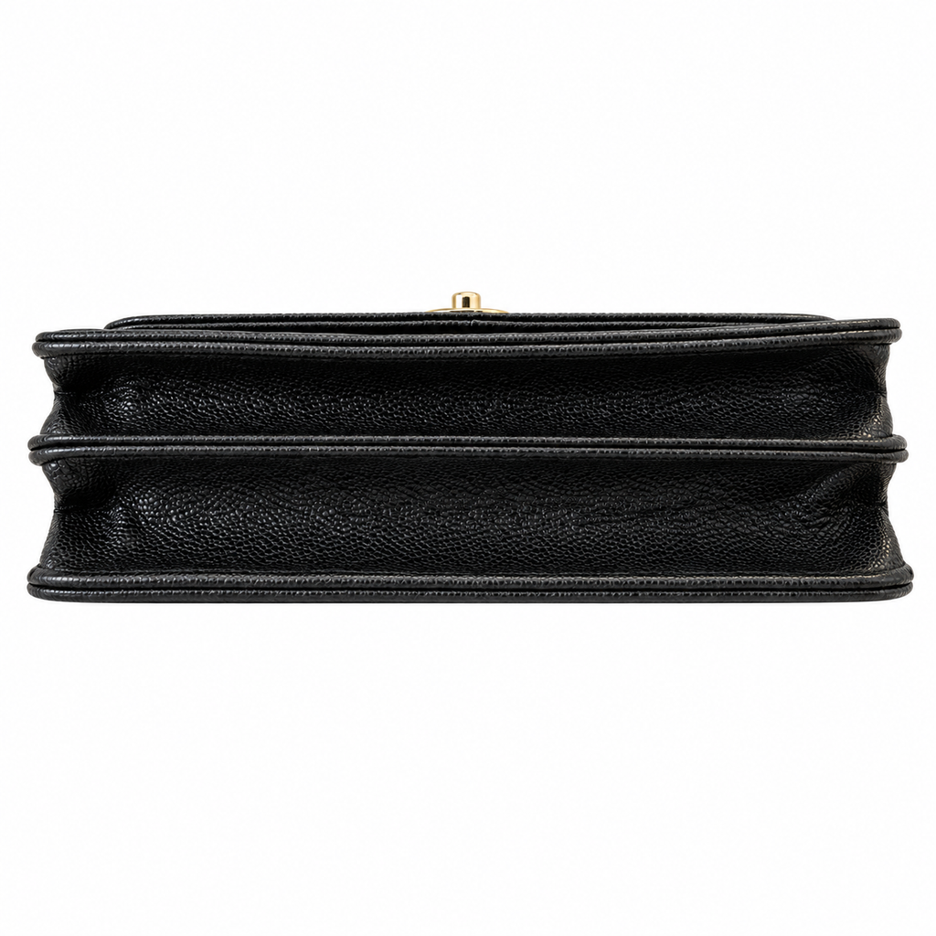 Chanel Trendy CC Quilted Caviar Top Handle WOC Black 19cm