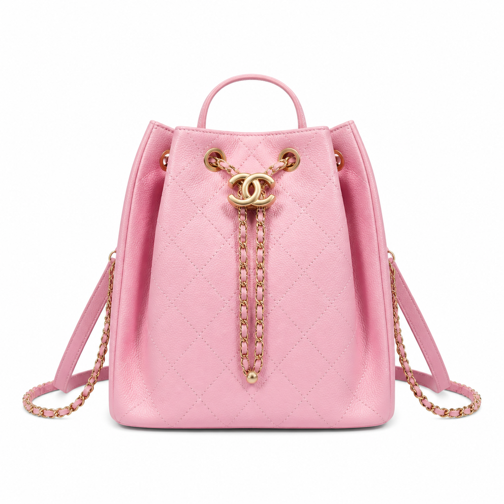 Chanel Quilted Leather Backpack | 23×23×14cm
