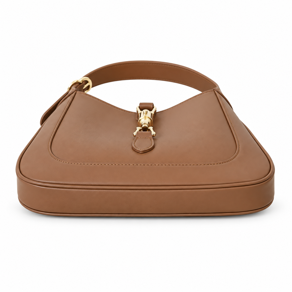 Gucci Jackie 1961 Small Hobo in Caramel Tan Polished Leather