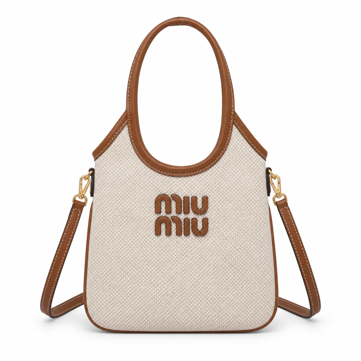 Miu Miu Leather Top Handle Bag 24 cm