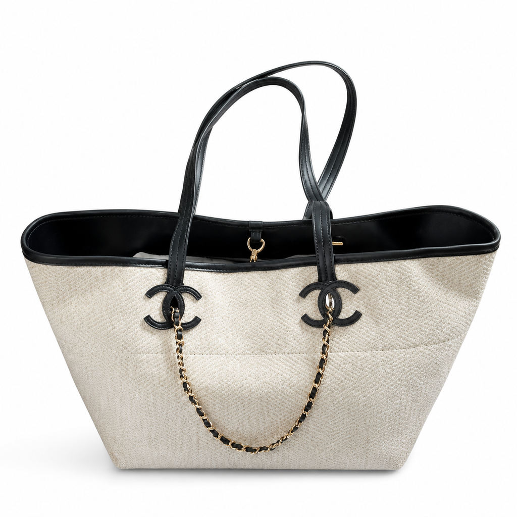 Chanel Quilted CC Oversized Tote Bag | Chain Handles — 45cm