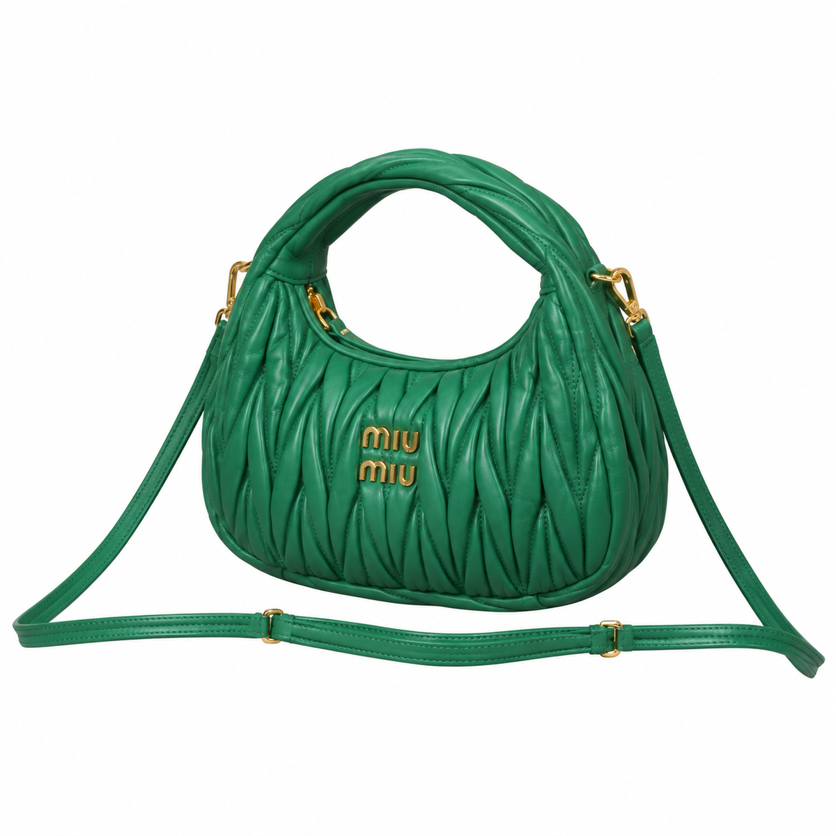Miu Miu Leather Crossbody Bag 20cm