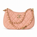 Chanel Sakura Pink Quilted Lambskin Mini Flap Bag Gold CC Chain