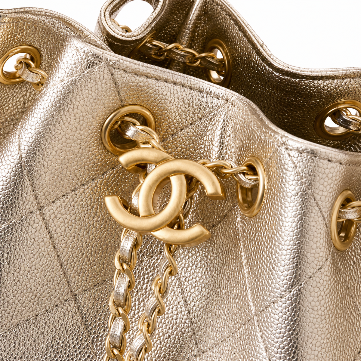 Chanel Mini Classic Flap Blue Quilted Denim Gold Hardware Bag