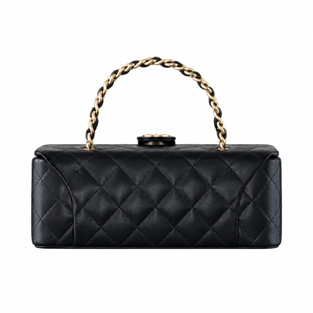 Chanel Mini Rectangle Flap Bag – 20×8.5×6cm | Quilted Leather Handbag