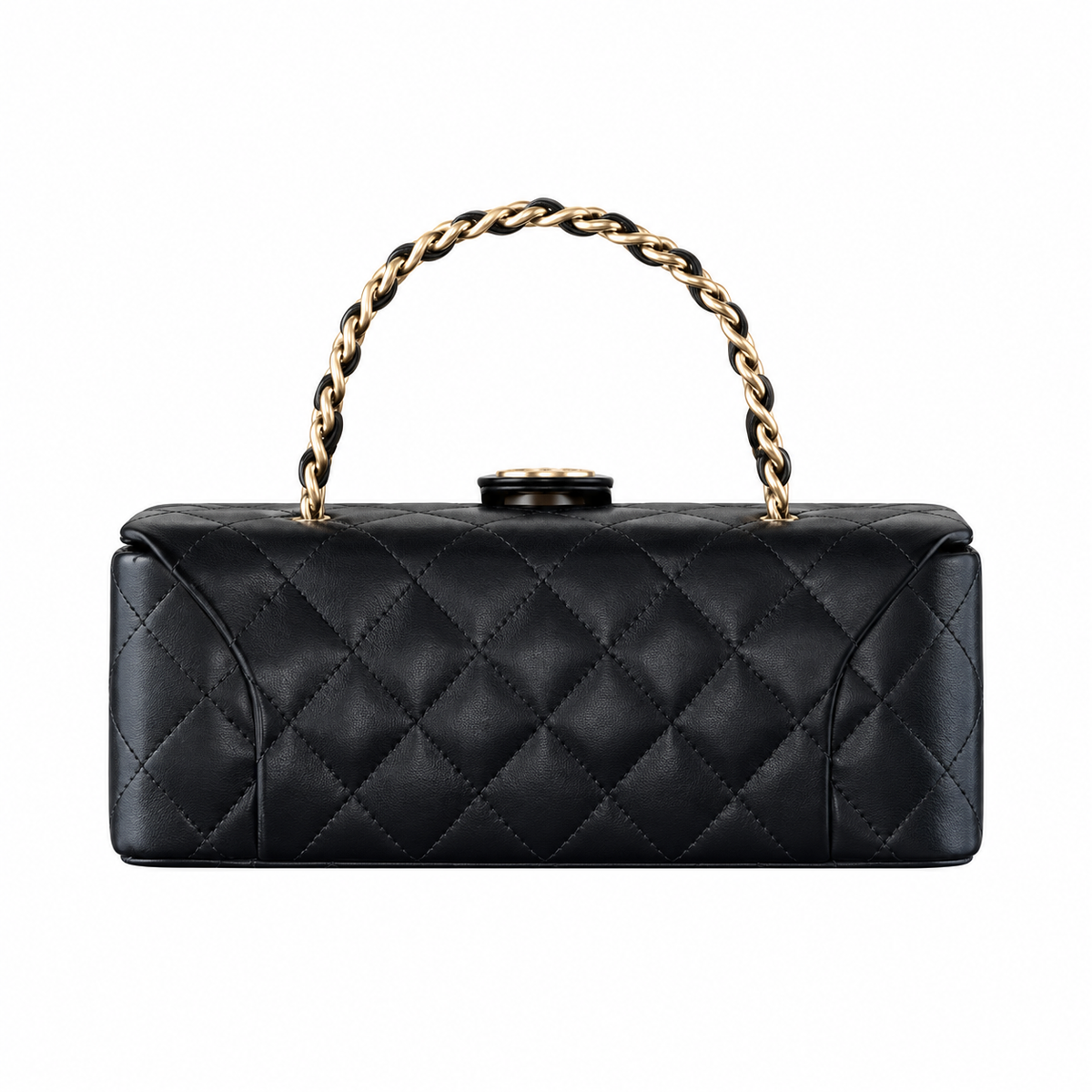 Chanel Mini Rectangle Flap Bag – 20×8.5×6cm | Quilted Leather Handbag
