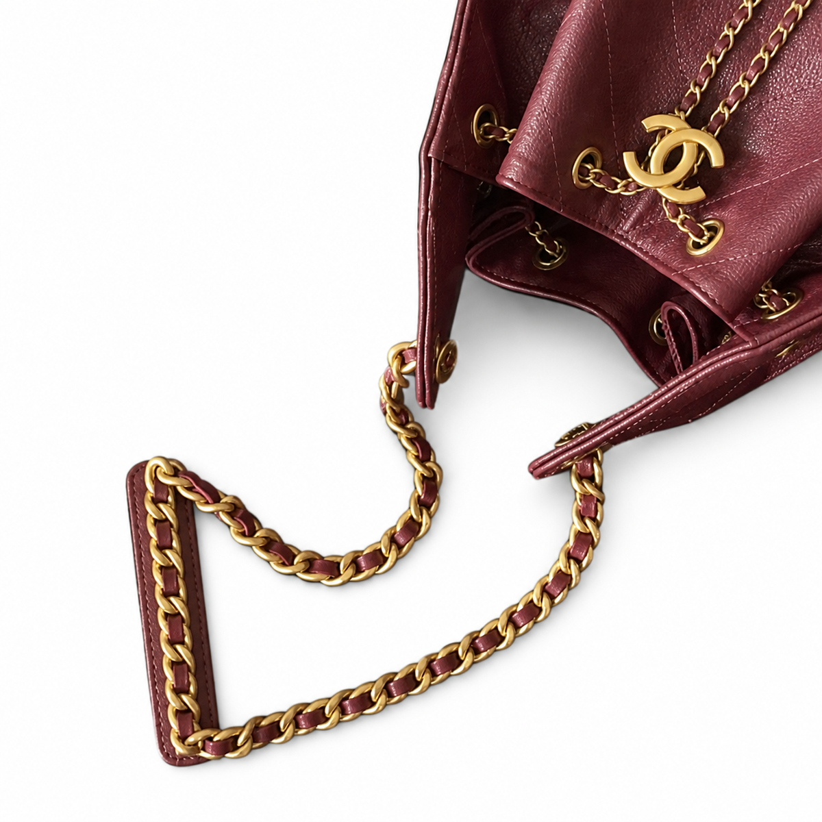 Chanel Large Caviar Leather Shopping Tote Bag with CC Logo